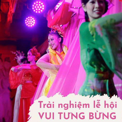 lễ hội tưng bừng