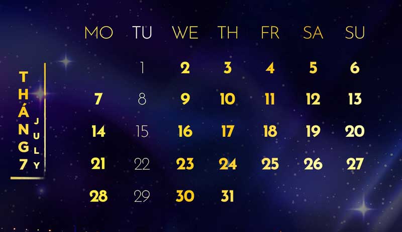 lịch ký ức hội an tháng 07/2025 lịch ký ức hội an tháng 07/2025